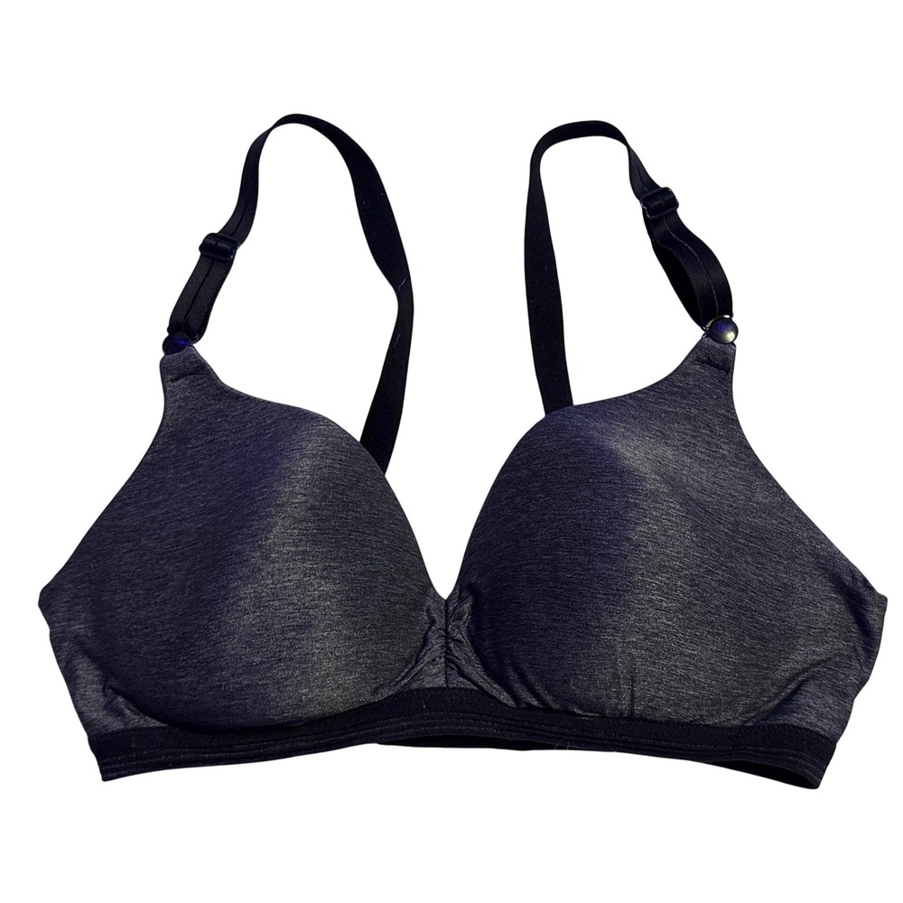 Warner's Wireless Comfort Molded Cup Heather Gray Bra 36C